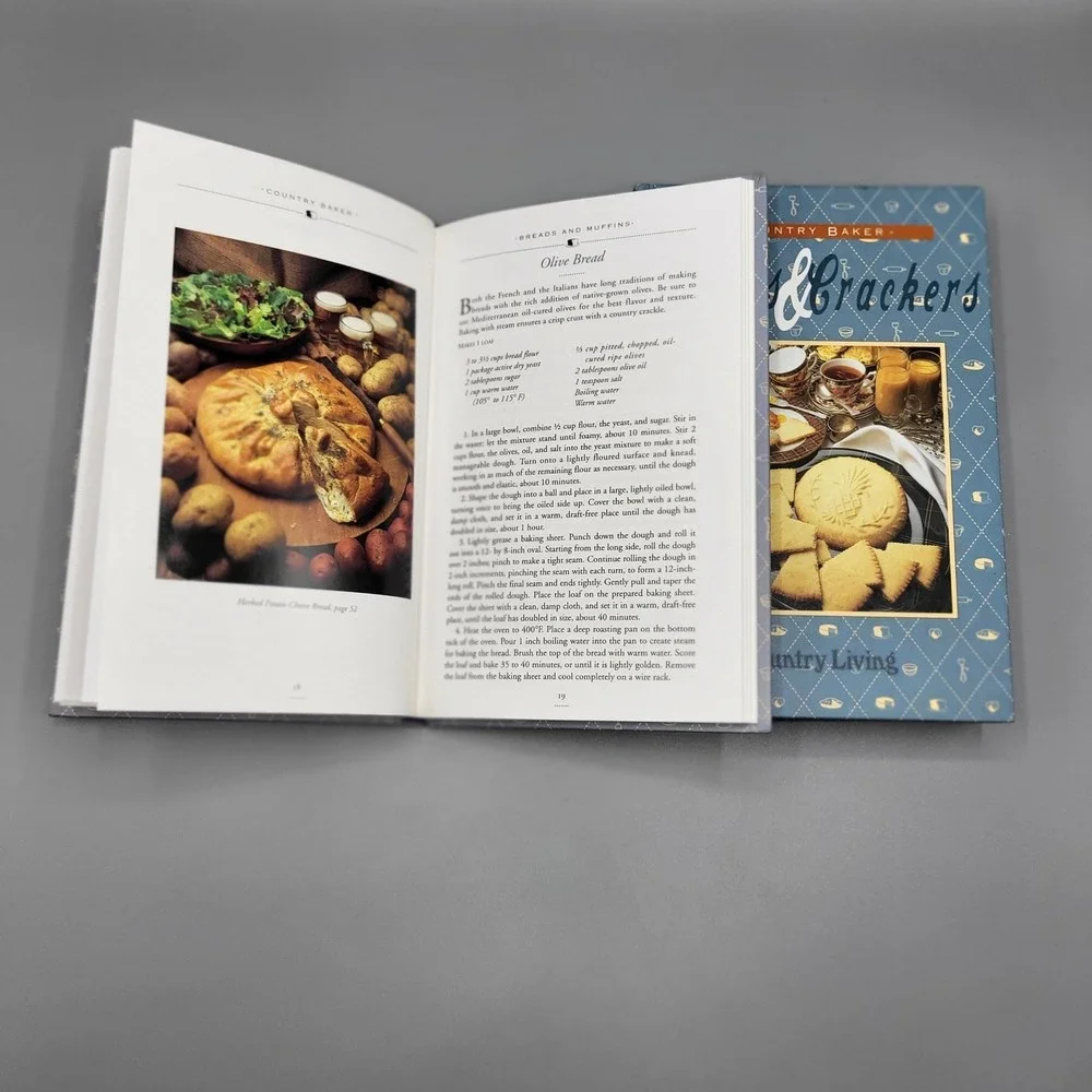 Country Living Country Baker Cookbook Set 4 Books Boxed Set Blue Hardcover